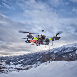 Drone in Mountains