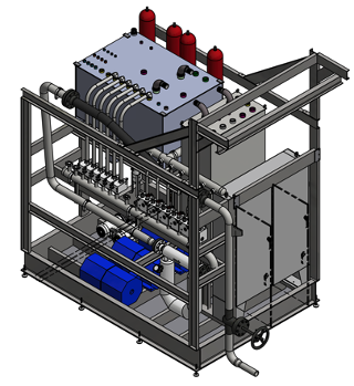 Main Test Frame (shown without guarding)